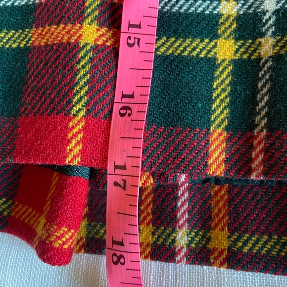 Bobbie Brooks Women’s Vintage Plaid Pleated Tartan Skirt Red Green Sz XS 60s - Picture 8 of 9